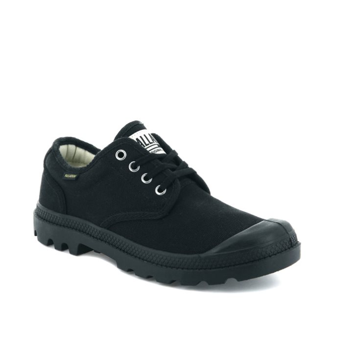 Palladium Pampa OX Originale Oxford Schoenen Dames Zwart | NL 26LQMIB